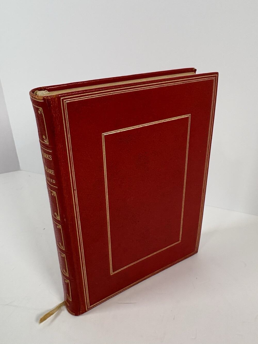 William Shakespeare Complete Works Illustrated 1955 Oxford India Paper Red Gilt